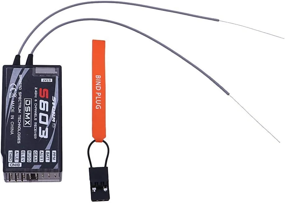 گیرنده YJXPP مدل S603 DSMX,DSM2، گیرنده سازگار با طیف 7 کانال 2.4 گیگاهرتز گیرنده YJXPP مدل S603 DSMX,DSM2، گیرنده سازگار با طیف 7 کانال 2.4 گیگاهرتز