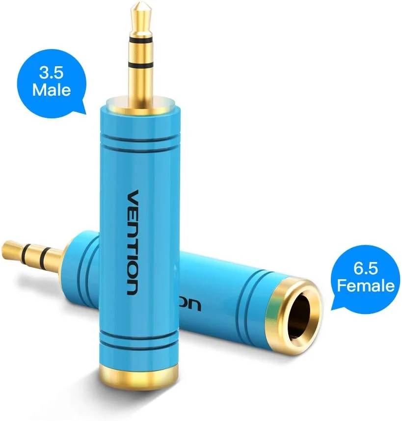 تبدیل کننده فیش صوتی ونشن (3.5 میلیمتر به 6.5 میلیمتر، بسته 1 عددی) تبدیل کننده فیش صوتی ونشن (3.5 میلیمتر به 6.5 میلیمتر، بسته 1 عددی)