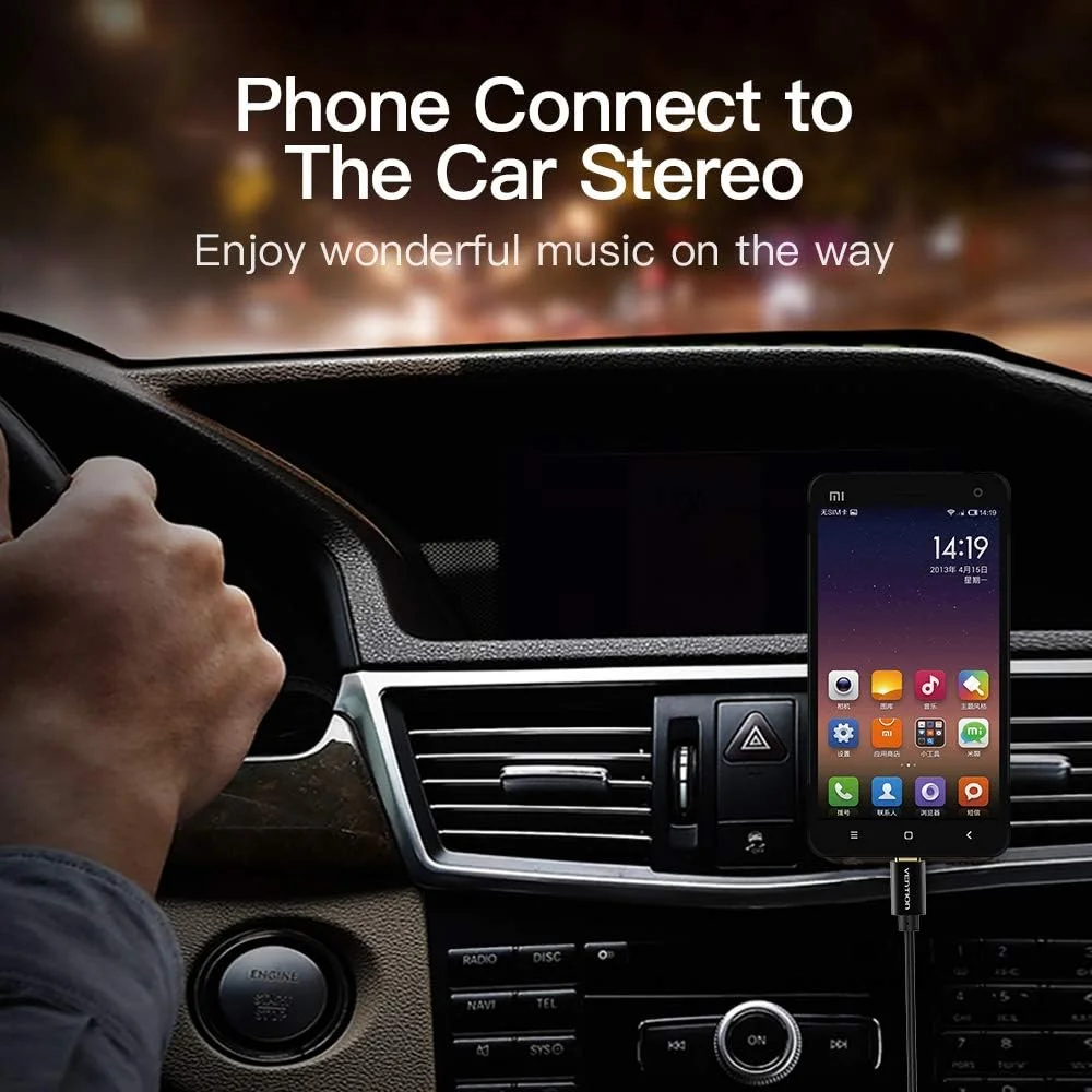 کابل فنری Type C به 3.5 میلیمتری صدا Vention طول 1.5 متر برای اتصال تلفن همراه به بلندگوی صوتی خودرو کابل فنری Type C به 3.5 میلیمتری صدا Vention طول 1.5 متر برای اتصال تلفن همراه به بلندگوی صوتی خودرو