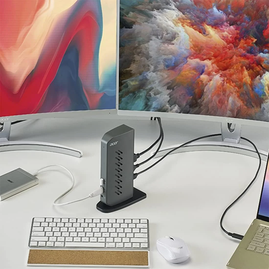 داک Acer U301 USB 3.0 برای ویندوز | 2 پورت HDMI | 2 پورت USB 3.1 Gen 1 | 4 پورت USB 2.0 | گیگابیت اترنت | نیازمند یک USB 3.1 Type A یا USB 3.1 Type-C روی کامپیوتر
