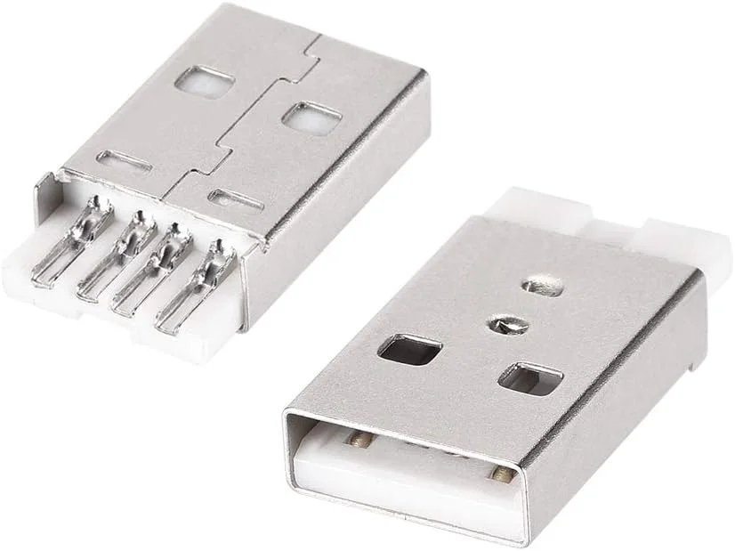 uxcell بسته 30 عددی کانکتور مادگی USB 2.0 نوع A، آداپتور تعمیر 4 پین DIP 180 درجه