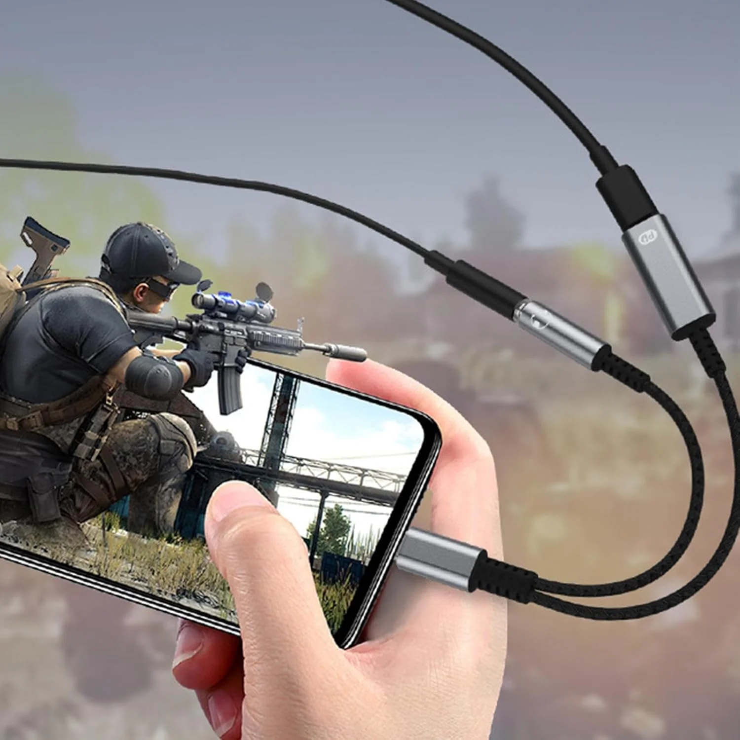 تبدیل Type-C به هدفون و شارژر - اسپلیتر جک هدفون صدا و شارژر با پورت Type-C، اسپلیتر جک مادگی با پورت شارژ سریع برای لپ تاپ و تلفن هوشمند