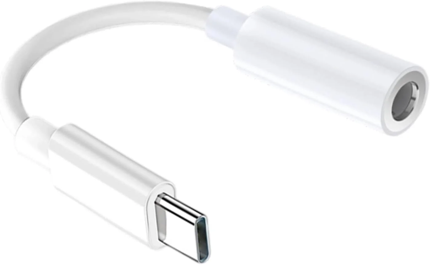 تبدیل Type C به جک صوتی، تبدیل کننده جک هدفون - اتصال 3.5 میلی متری برای تلفن هوشمند، لپ تاپ، هدست بازی، تماس های کنفرانسی، ضبط استودیو، تجهیزات دی جی