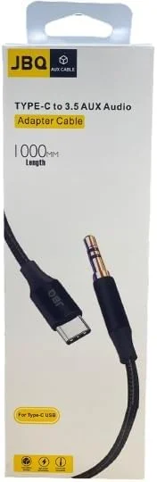 کابل تبدیل Type-C به AUX صدا JBQ طول 100 سانتی متر