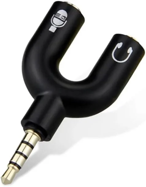 تبدیل کننده AUX استریو 3.5 میلی متری SOLDOUT، دوشاخه U شکل، آداپتور جدا کننده میکروفون و هدفون برای تلفن هوشمند، MP3، MP4