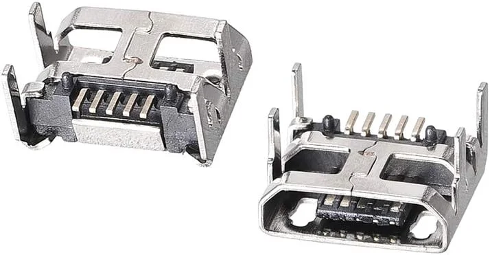 سورسینگ مپ 10 عدد کانکتور مادگی میکرو USB، پورت جک 5 پین DIP 180 درجه، آداپتور جایگزین تعمیر