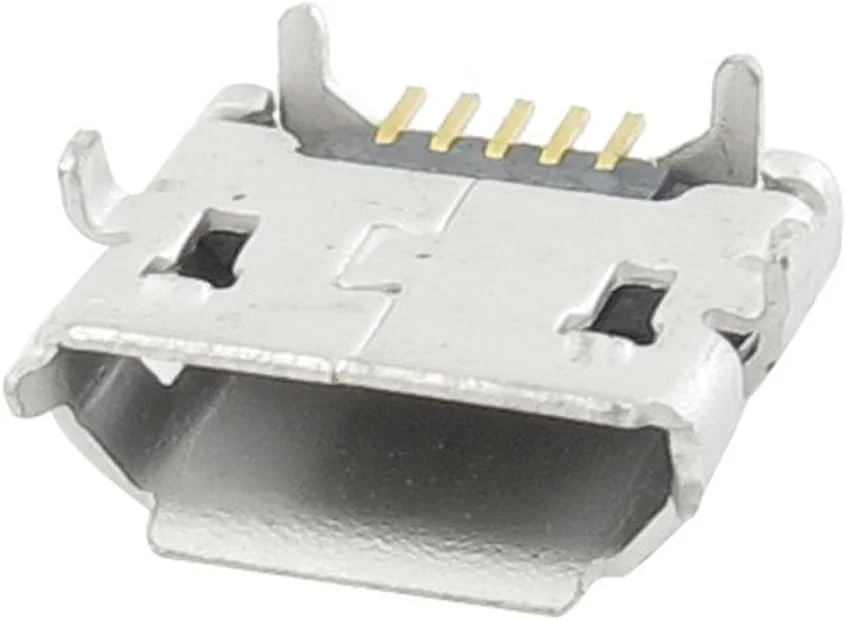 کانکتور مادگی میکرو USB برای موبایل، پورت سوکت نصب روی برد