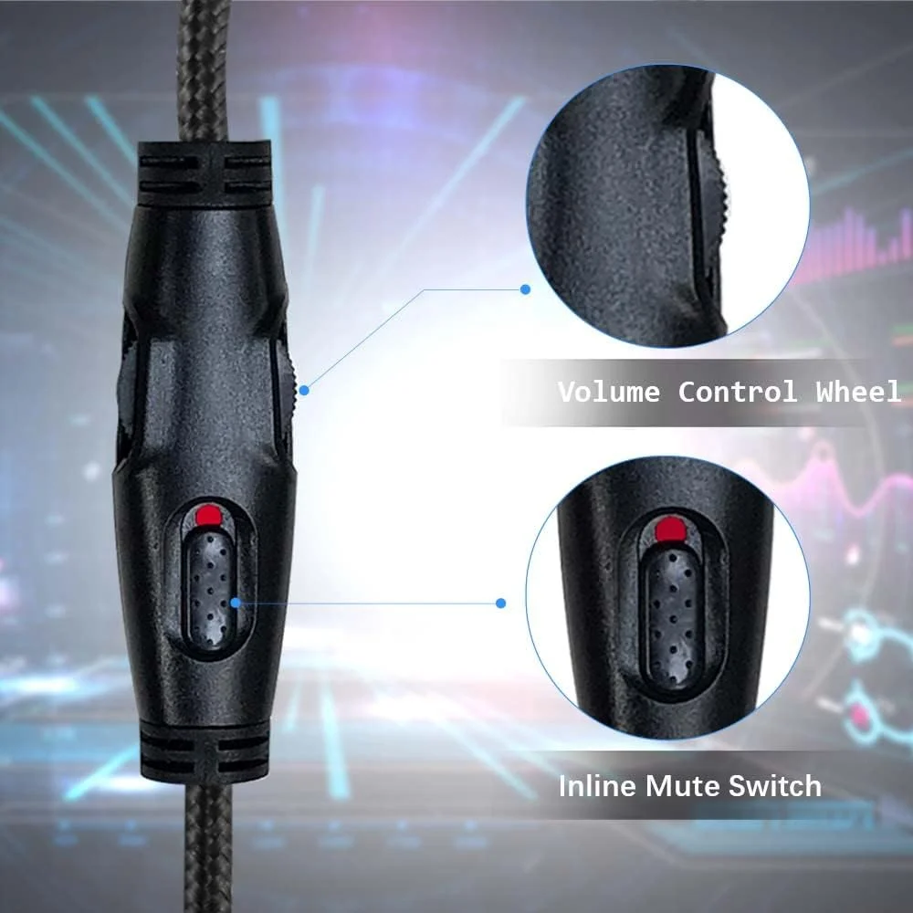 کابل جایگزین QJYTH سازگار با هدست گیمینگ Kingston Hyperx Cloud Alpha و Cloud Mix، کابل صوتی 3.5 میلی متری هدست با کنترل صدا و قطع صدا (بدون میکروفون داخلی، مشکی)