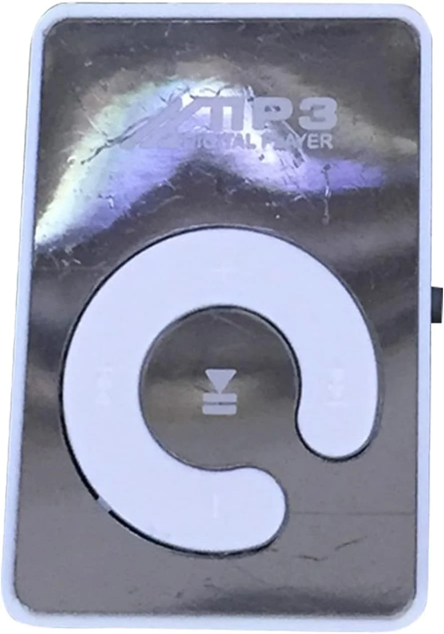 پخش کننده موسیقی MP3 آینه ای فلش دیسک موبایل جک 3.5 میلی متری پخش کننده دیجیتال MP3 USB برای دفتر کار - سفید