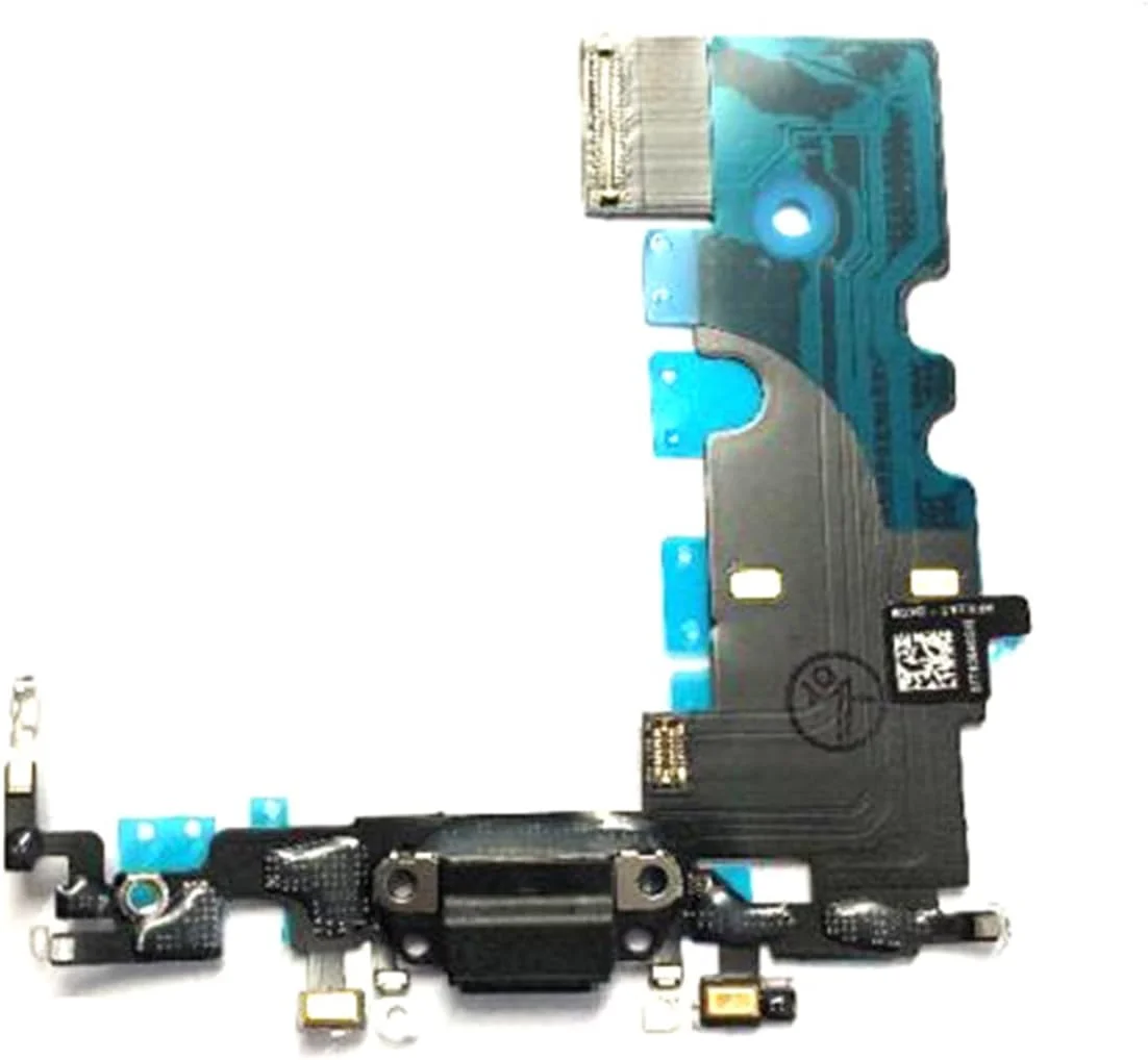 مجموعه پورت شارژ USB، اتصال دهنده داک، جک هدفون صدا و میکروفون جایگزین Mobofix برای آیفون 8 - نقره ای/خاکستری/سفید