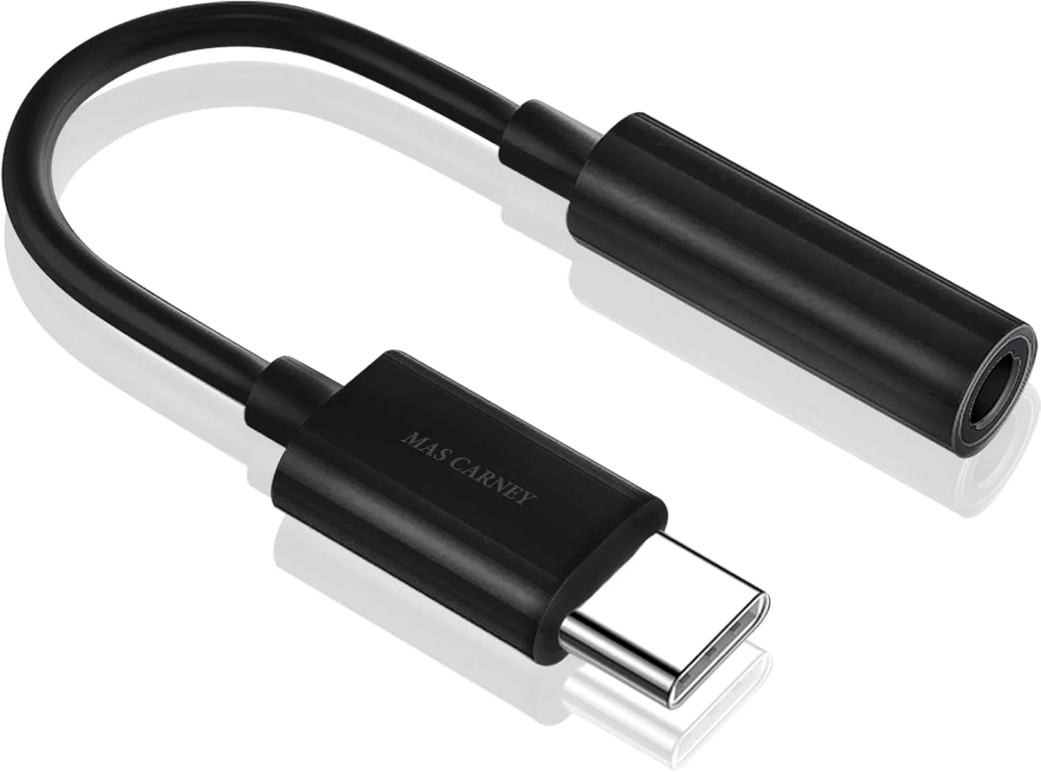 آداپتور USB Type C به AUX 3.5mm مادگی MAS CARNEY، جک هدفون HiFi Audio، سازگار با Huawei Google Pixel Mi Moto Z iPad Pro MacBook و غیره دستگاه های USB Type C اندروید/iOS/Win10...