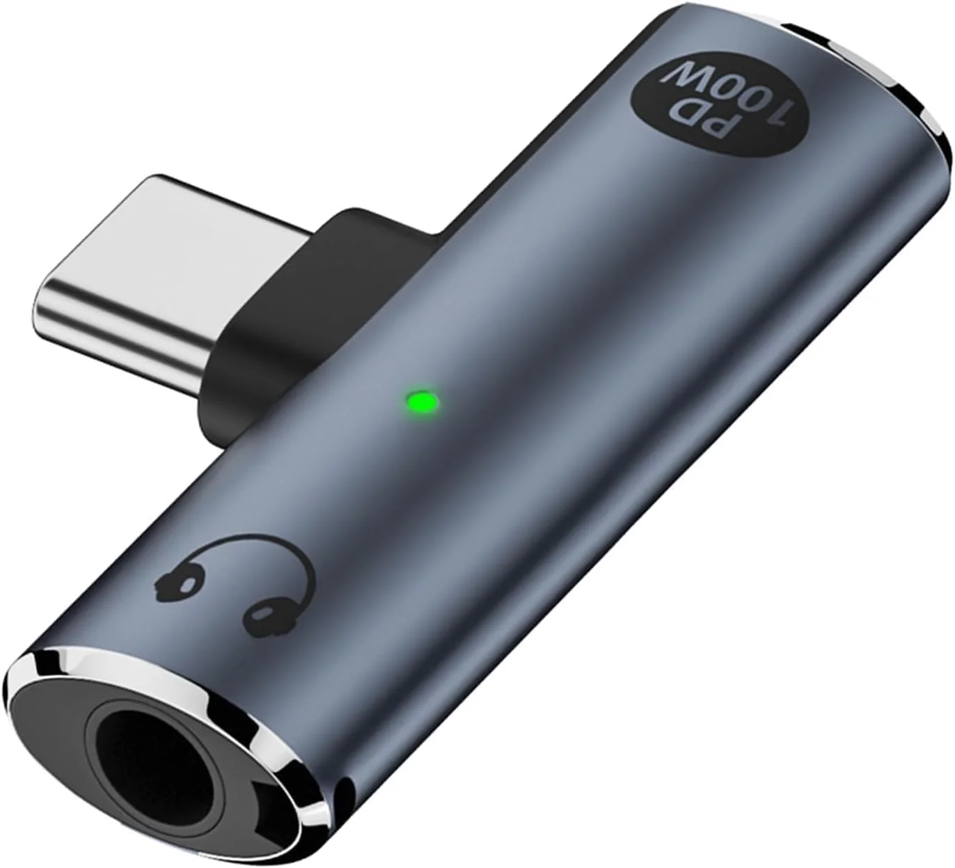 تبدیل USB-C به جک 3.5 میلی‌متری صدا، شارژر دو پورت USB-C و مبدل جک هدفون، آداپتور شارژ و گوش دادن همزمان برای جدیدترین دستگاه‌های موبایل و کامپیوتر