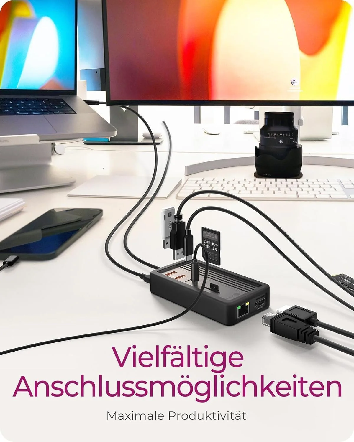 ایستگاه اتصال ۱۰ در ۱ ICY BOX IB-DK4072M-CU31 USB-C با جایگاه SSD از نوع M.2 NVMe، خروجی HDMI 4K@60Hz، توان رسانی ۱۰۰ واتی، شبکه گیگابیتی، کارت خوان، صدا و بدنه آلومینیومی ایستگاه اتصال ۱۰ در ۱ ICY BOX IB-DK4072M-CU31 USB-C با جایگاه SSD از نوع M.2 NVMe، خروجی HDMI 4K@60Hz، توان رسانی ۱۰۰ واتی، شبکه گیگابیتی، کارت خوان، صدا و بدنه آلومینیومی