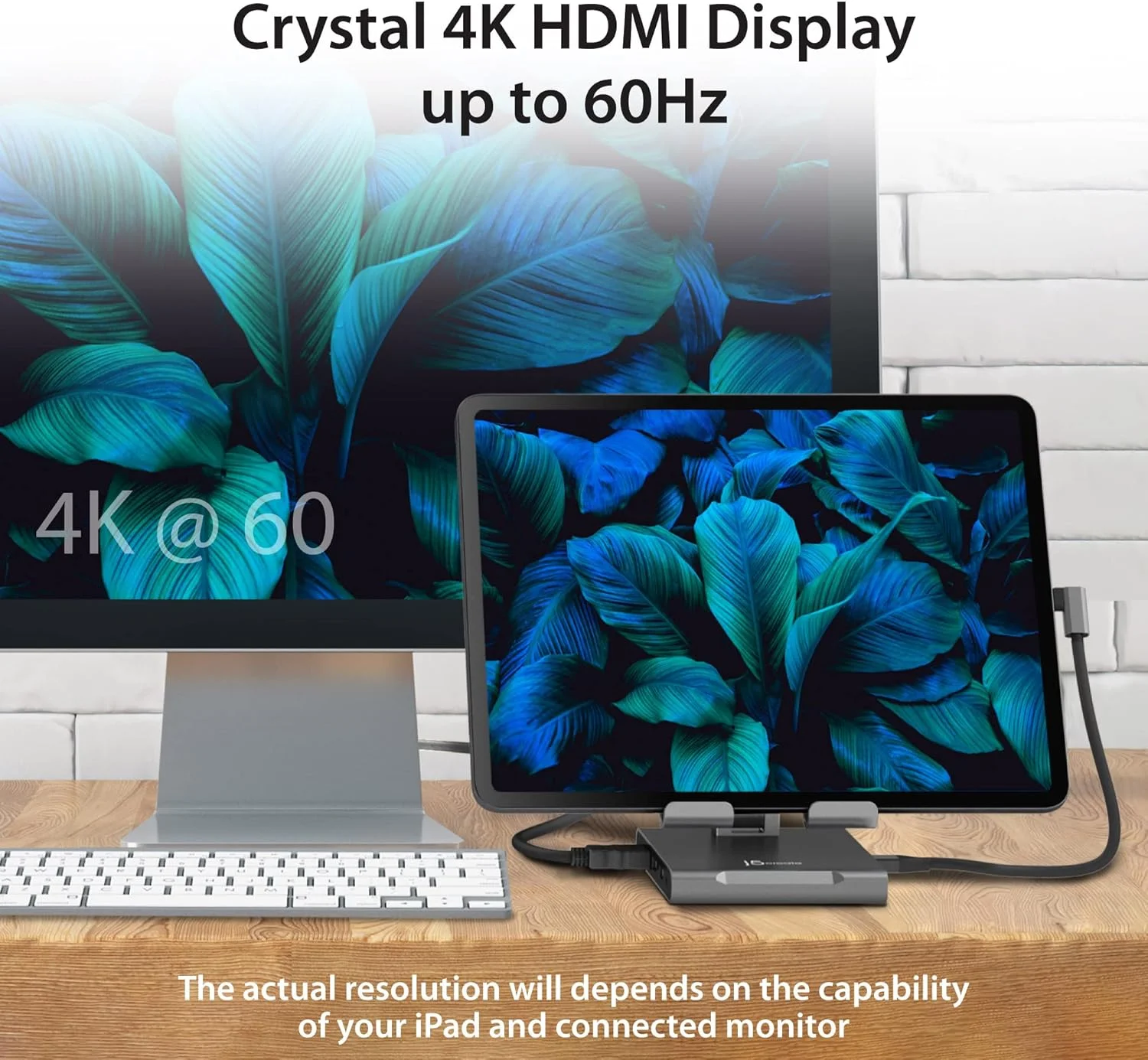 پایه تبلت قابل تنظیم j5create با ایستگاه اتصال USB Type-C برای آیپد پرو/ایر/مینی: HDMI 4K60، 2 عدد USB-A 5Gbps، شارژ PD 100W، کارت خوان microSD/SD، جک صوتی 3.5 میلی متری (JTS224)