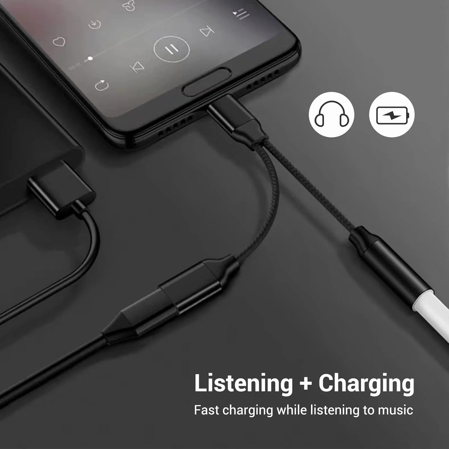تبدیل USB C به جک هدفون 3.5 میلیمتری و آداپتور شارژر TERRIFI، اسپلیتر 2 در 1 USB C به جک صوتی و کابل دانگل شارژ سریع، سازگار با Samsung Galaxy S20 S21+، Note 20 10، Google Pixel 2 3 4 XL تبدیل USB C به جک هدفون 3.5 میلیمتری و آداپتور شارژر TERRIFI، اسپلیتر 2 در 1 USB C به جک صوتی و کابل دانگل شارژ سریع، سازگار با Samsung Galaxy S20 S21+، Note 20 10، Google Pixel 2 3 4 XL