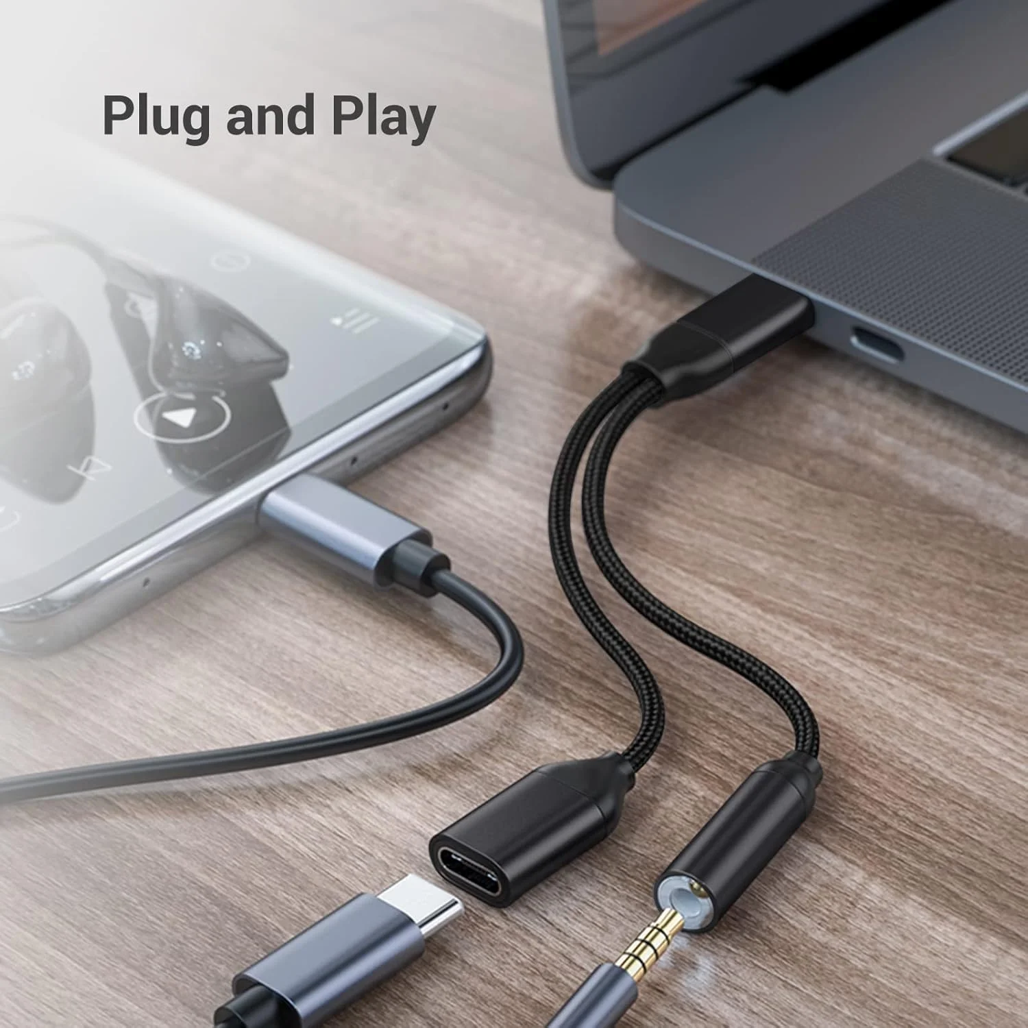 تبدیل USB C به جک هدفون 3.5 میلیمتری و آداپتور شارژر TERRIFI، اسپلیتر 2 در 1 USB C به جک صوتی و کابل دانگل شارژ سریع، سازگار با Samsung Galaxy S20 S21+، Note 20 10، Google Pixel 2 3 4 XL تبدیل USB C به جک هدفون 3.5 میلیمتری و آداپتور شارژر TERRIFI، اسپلیتر 2 در 1 USB C به جک صوتی و کابل دانگل شارژ سریع، سازگار با Samsung Galaxy S20 S21+، Note 20 10، Google Pixel 2 3 4 XL
