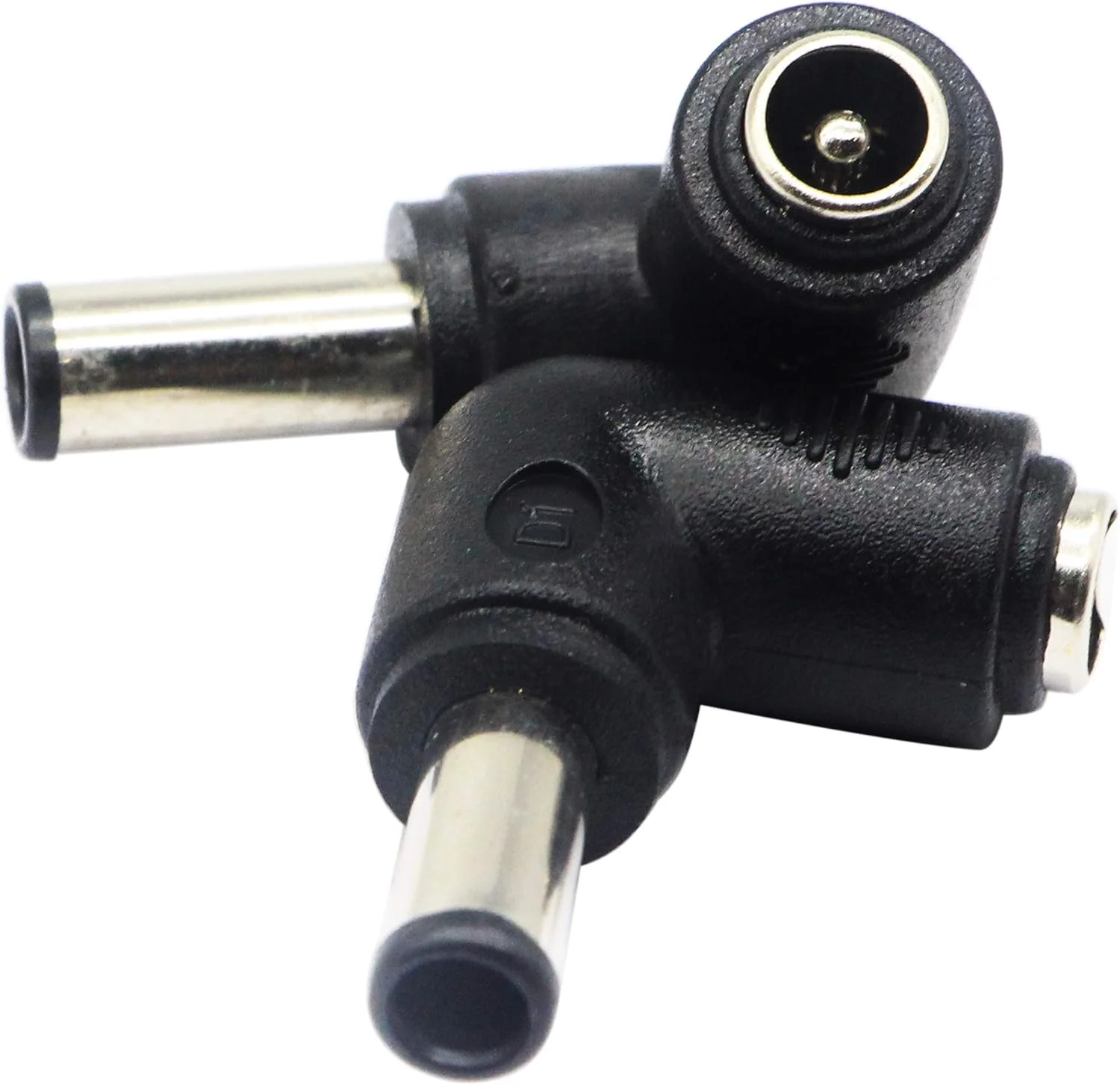 آداپتور نر DC6.0x4.3mm با زاویه 90 درجه به مادگی DC5.5x2.1mm 5 ولت، کانکتور کابل شارژ جک برق استوانه ای DC برای تبلت (DC6.0x4.3mm) (بسته 2 عددی)