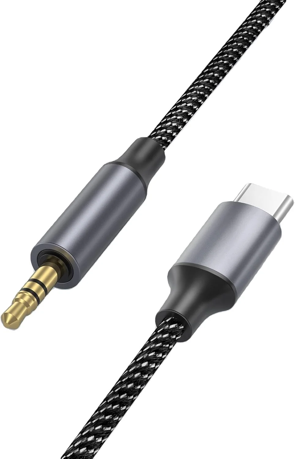 آداپتور USB-C به 3.5mm DAC - کابل Type C به جک هدفون 3.5 میلی متری، سازگار با تلفن های هوشمند، تبلت ها و استریوهای خودرو، طول 1 متر