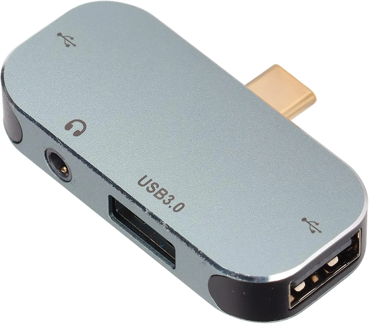 آداپتور USB C، آداپتور جهانی USB C به 3.5 میلی متری صدا، آداپتور شارژ هدفون، اسپلیتر USB C با رابط Type C/USB 3.0/3.5mm/USB 2.0