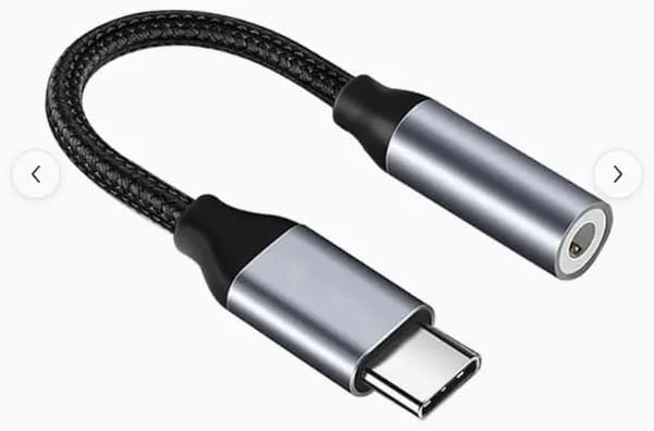 کابل صوتی Type-C به AUX، USB-C به جک هدفون 3.5 میلی‌متری، روکش نایلونی بافته شده