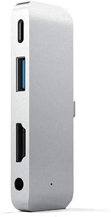 آداپتور هاب موبایل USB Type-C Pro با شارژ USB-C PD، USB 3.0 و جک هدفون 3.5 میلی‌متری، هاب تبلت