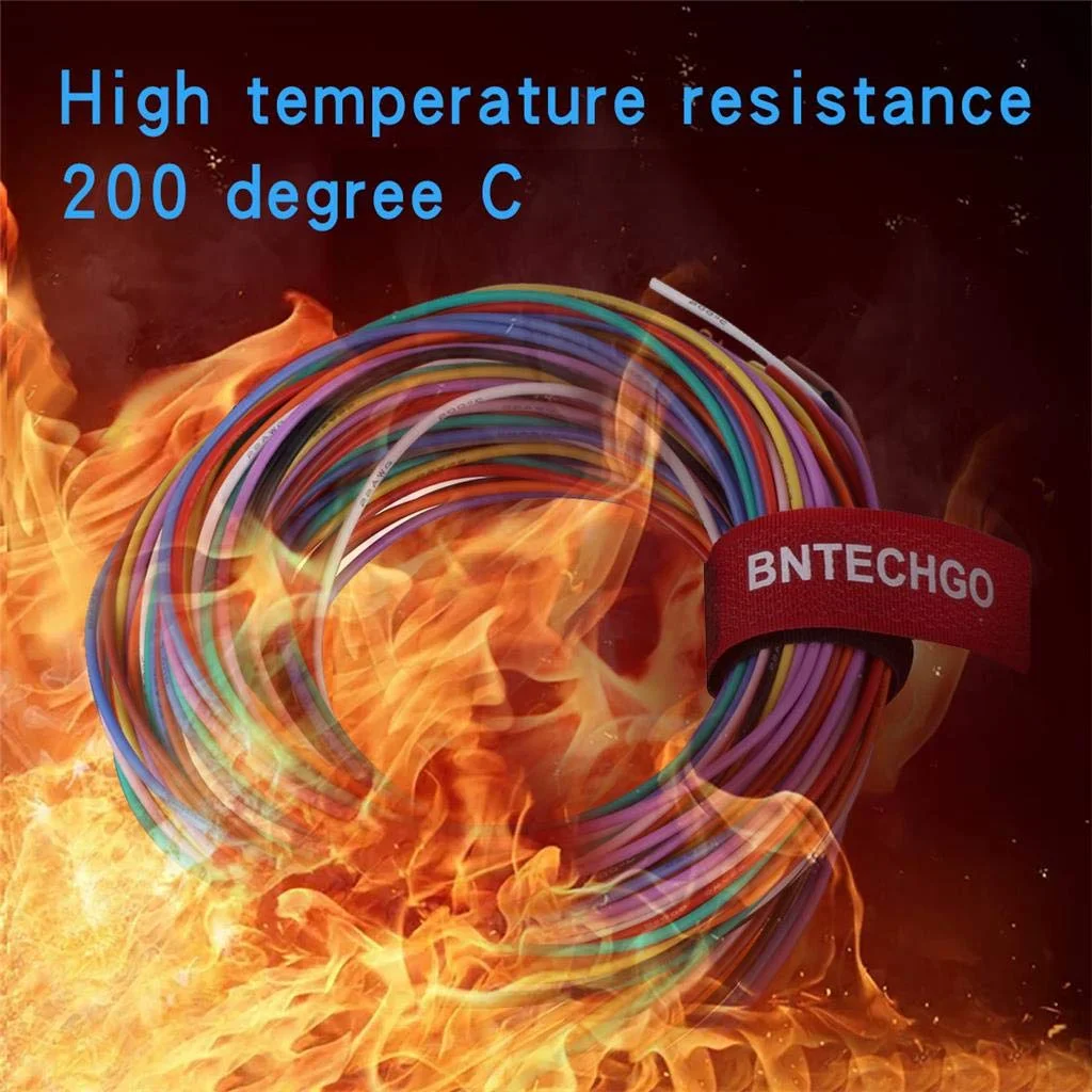 سیم سیلیکونی گیج 22 BNTECHGO فوق العاده انعطاف پذیر 10 رنگ مقاوم در برابر حرارت بالا 200 درجه سانتیگراد عایق لاستیک سیلیکونی 22 AWG سیم سیلیکونی 60 رشته سیم مسی قلع اندود کابل مدل سیم رشته ای سیم سیلیکونی گیج 22 BNTECHGO فوق العاده انعطاف پذیر 10 رنگ مقاوم در برابر حرارت بالا 200 درجه سانتیگراد عایق لاستیک سیلیکونی 22 AWG سیم سیلیکونی 60 رشته سیم مسی قلع اندود کابل مدل سیم رشته ای