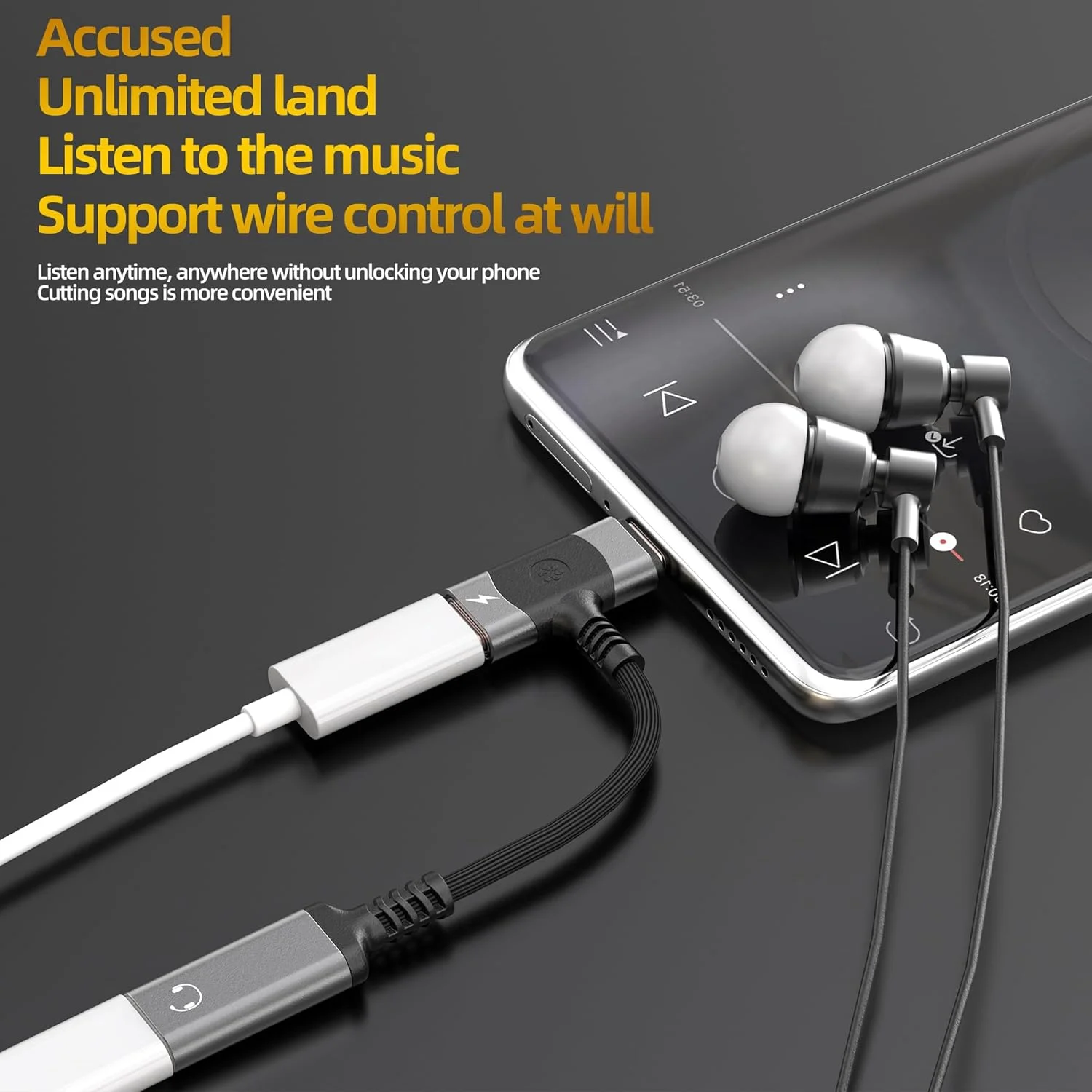 تبدیل دوگانه USB-C برای آیفون 16 15 پرو مکس به آداپتور جک هدفون صدا (2 در 1) کابل شارژ سریع دانگل شارژ سیم AUX برای هدست چند پورت خودرو اپل، پاور برای آیپد سازگار با سامسونگ