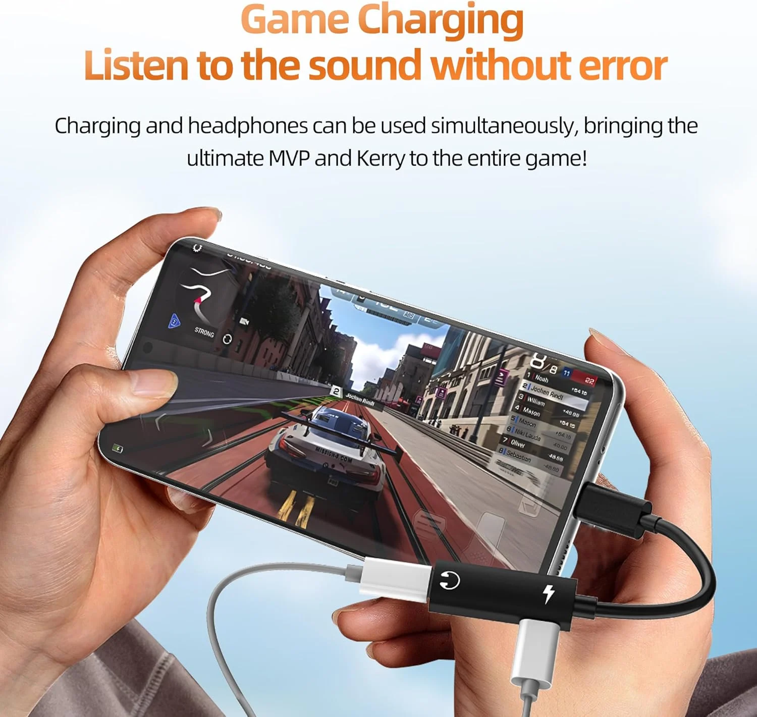 تبدیل دوگانه USB-C برای آیفون 16 15 پرو مکس، آداپتور هدفون (2 در 1)، کابل شارژ سریع دوگانه به دانگل صوتی، کابل AUX شارژ برای هدست چند پورت خودرو اپل، سازگار با آیپد، سازگار با سامسونگ