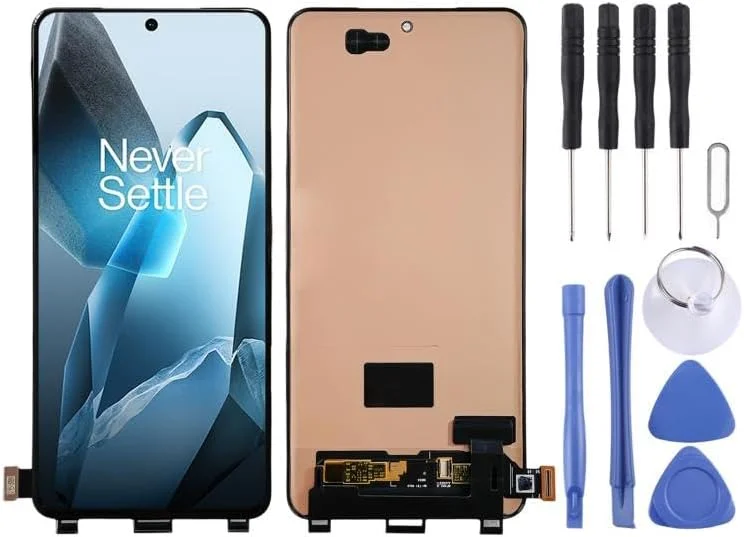 صفحه نمایش LCD جایگزین تلفن همراه برای OnePlus 13 CPH2655 CPH2653 PJZ110 AMOLED LCD با دیجیتایزر، مجموعه کامل بدون کابل فینگرپرینت، قطعه تعمیر