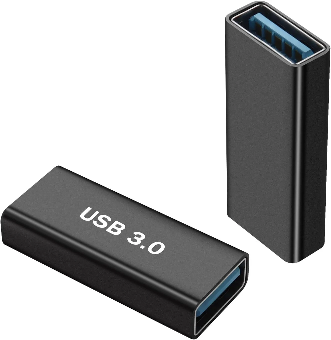 آداپتور مادگی USB3.0 به مادگی USB3.0 کیانرنون، اتصال دهنده داده شارژ مادگی USB3.0 به مادگی، سوکت توسعه دهنده 5 گیگابیت بر ثانیه/10 گیگابیت بر ثانیه 5 ولت/3 آمپر، بدنه آلیاژ آلومینیوم، برای لپ تاپ تبلت درایو USB، 2 عدد