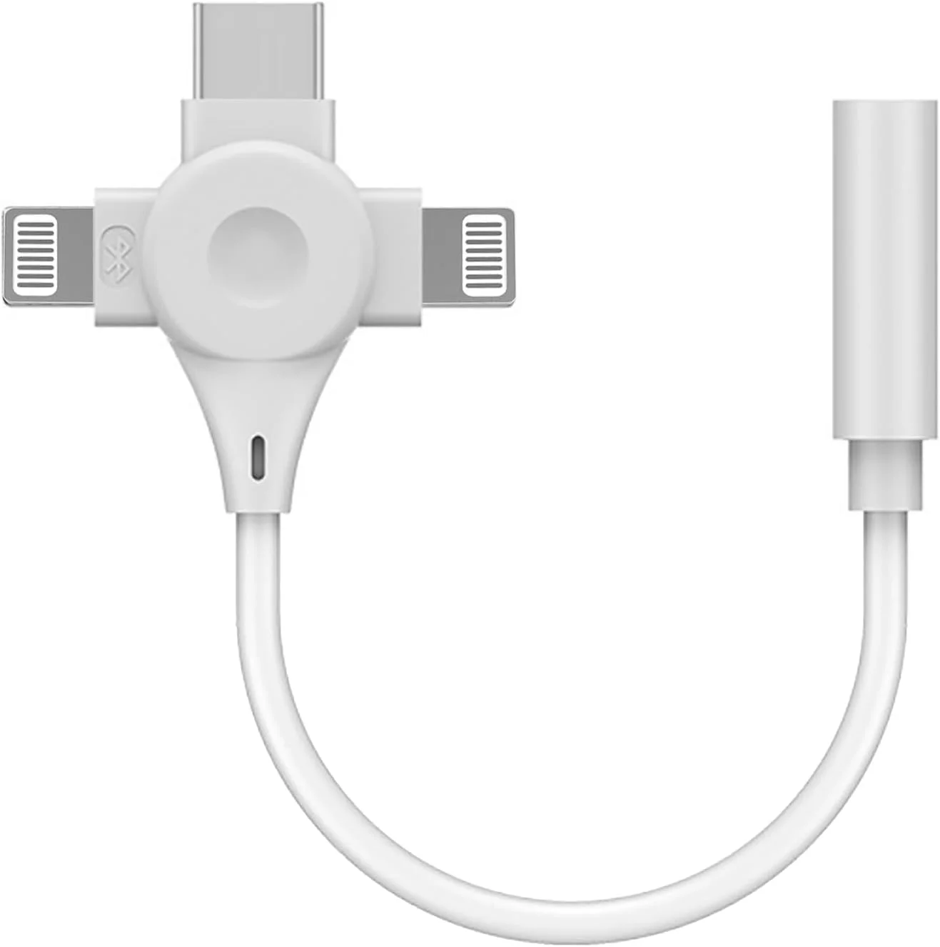 دانگل USB Type C، آداپتور جک هدفون 3.5 میلی‌متری 3 در 1، مبدل صوتی Aux، مبدل Type C جهانی برای سری 12/13/14 و تبلت‌ها