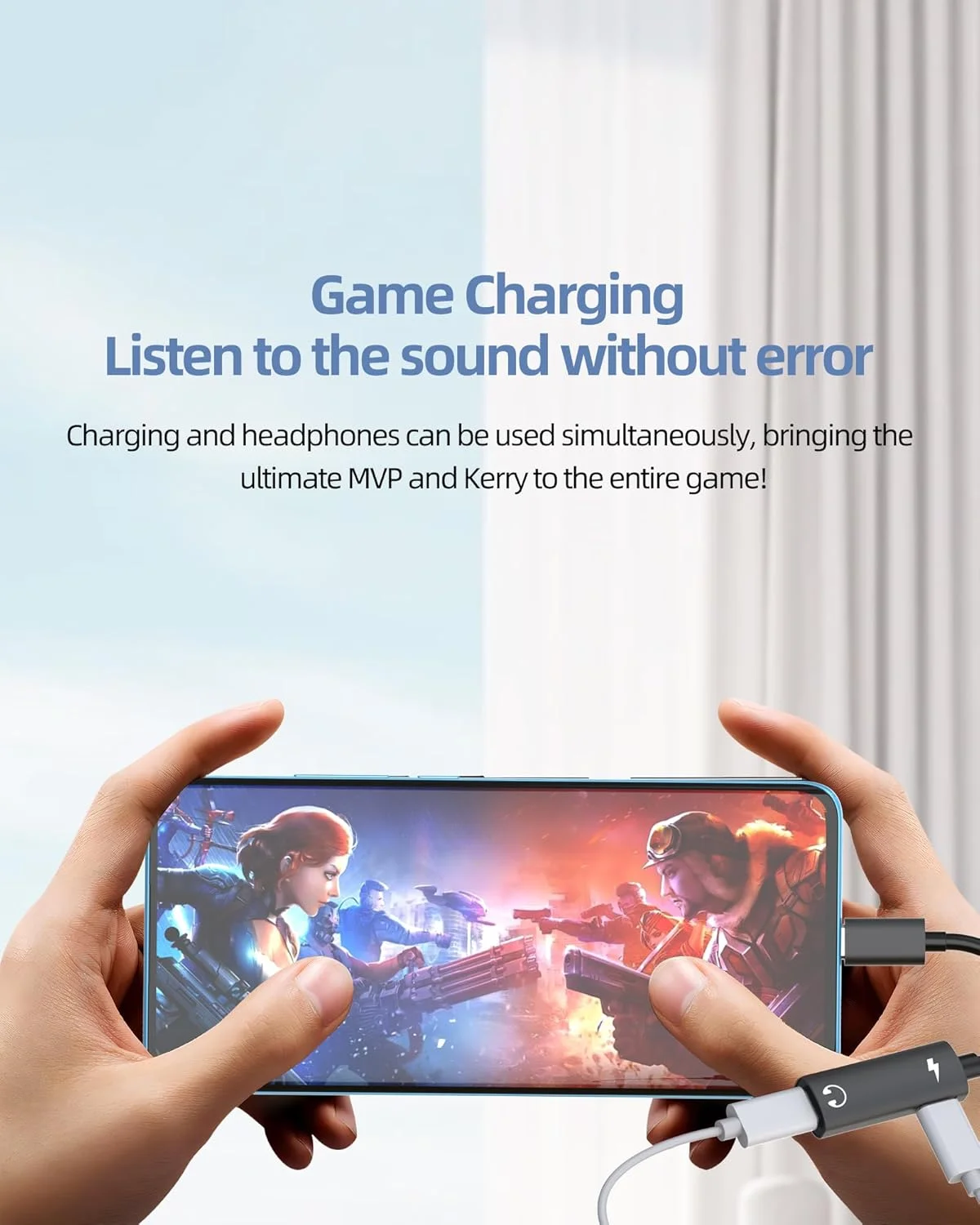 آداپتور USB C (2 در 1) تبدیل کننده Type-C شارژر هدفون، دانگل جک صوتی AUX DAC سازگار با آیفون 16، 15 پرو مکس، سازگار با سامسونگ، آیپد، آداپتور اتصال برای درگاه کابل شارژ اپل، تبدیل کننده تبلت