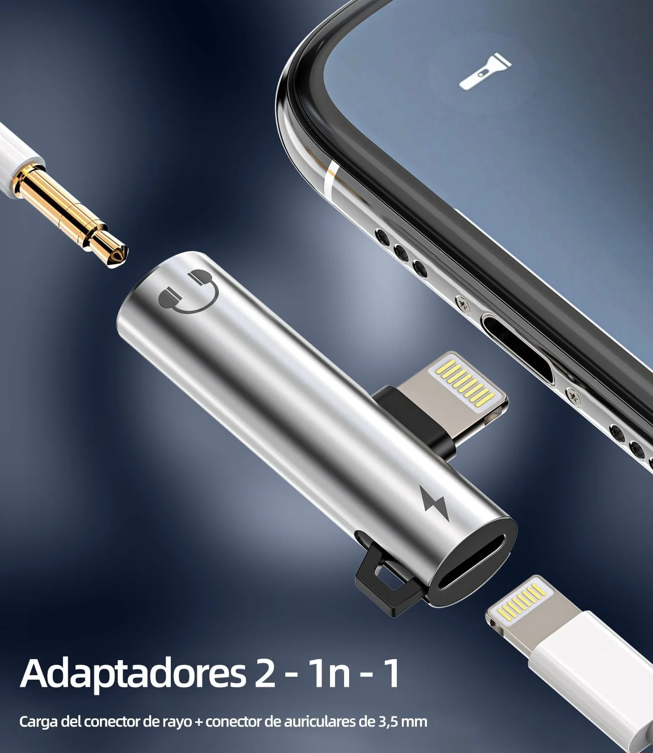 تبدیل لایتنینگ به جک ۳.۵ میلی‌متری هدفون، کابل شارژر، دانگل کمکی خودرو، لوازم جانبی صوتی برای آیفون ۱۴، ۱۳، ۱۲، ۱۱ پرو مکس پلاس و آیپد ایر