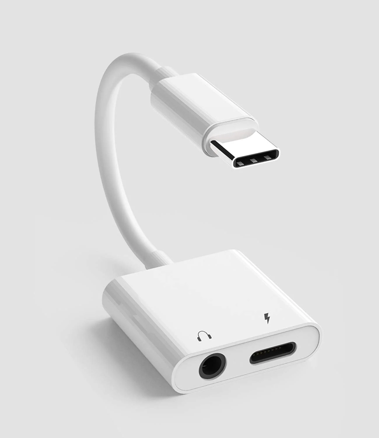 آداپتور USB C به جک هدفون 3.5 میلی متری، دانگل AUX، کابل شارژ سریع صدا، سازگار با سامسونگ، آیفون 15 پرو مکس پلاس، آیپد 10، ایر 4/5، مینی 6، پرو 12.9