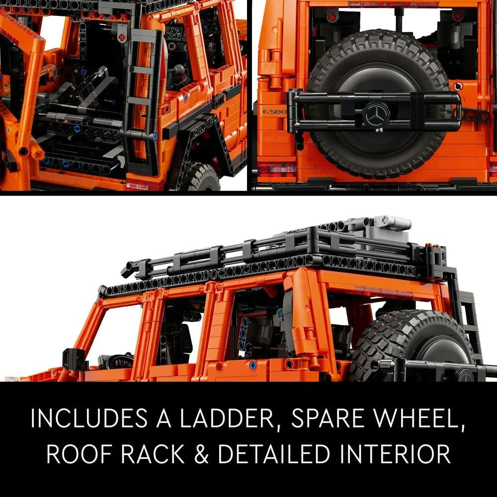 لگو تکنیک مرسدس بنز G 500 PROFESSIONAL Line، مجموعه ساختنی، کیت مدل ماشین برای بزرگسالان، خودروی کلکسیونی 4X4 آفرود، هدیه برای آقایان، بانوان، او 42177 لگو تکنیک مرسدس بنز G 500 PROFESSIONAL Line، مجموعه ساختنی، کیت مدل ماشین برای بزرگسالان، خودروی کلکسیونی 4X4 آفرود، هدیه برای آقایان، بانوان، او 42177