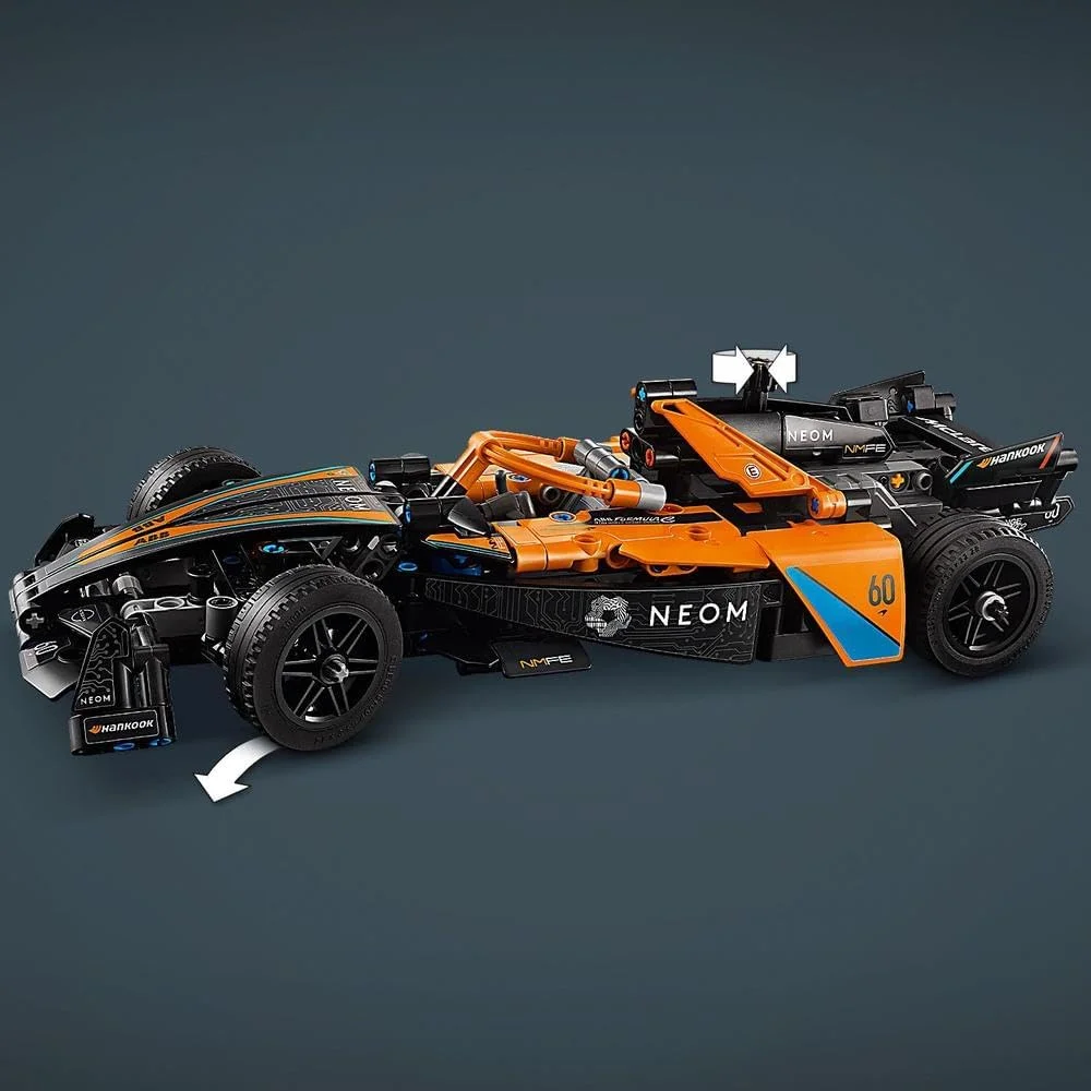 لگو تکنیک ماشین مسابقه ای NEOM McLaren Formula E، اسباب بازی برای کودکان 9 سال به بالا، پسران و دختران، مجموعه ساخت ماشین مدل عقب کش، دکوراسیون اتاق خواب کودکان، ایده هدیه تولد 42169 لگو تکنیک ماشین مسابقه ای NEOM McLaren Formula E، اسباب بازی برای کودکان 9 سال به بالا، پسران و دختران، مجموعه ساخت ماشین مدل عقب کش، دکوراسیون اتاق خواب کودکان، ایده هدیه تولد 42169