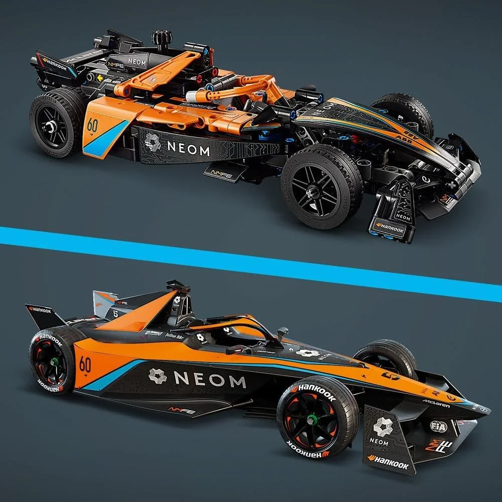 لگو تکنیک ماشین مسابقه ای NEOM McLaren Formula E، اسباب بازی برای کودکان 9 سال به بالا، پسران و دختران، مجموعه ساخت ماشین مدل عقب کش، دکوراسیون اتاق خواب کودکان، ایده هدیه تولد 42169 لگو تکنیک ماشین مسابقه ای NEOM McLaren Formula E، اسباب بازی برای کودکان 9 سال به بالا، پسران و دختران، مجموعه ساخت ماشین مدل عقب کش، دکوراسیون اتاق خواب کودکان، ایده هدیه تولد 42169