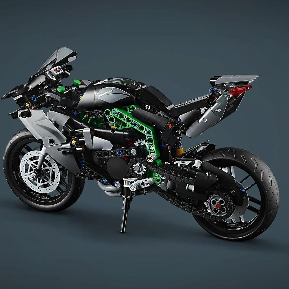 موتور سیکلت لگو تکنیک Kawasaki Ninja H2R، هدیه ای برای کودکان 10 سال به بالا، پسران و دختران، مجموعه ساختنی موتور سیکلت کلکسیونی، کیت مدل مقیاس برای بازی مستقل 42170 موتور سیکلت لگو تکنیک Kawasaki Ninja H2R، هدیه ای برای کودکان 10 سال به بالا، پسران و دختران، مجموعه ساختنی موتور سیکلت کلکسیونی، کیت مدل مقیاس برای بازی مستقل 42170