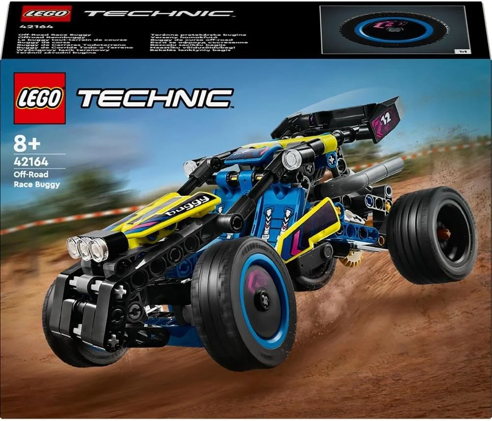 باگی مسابقه ای آفرود LEGO Technic، اسباب بازی ماشین برای پسران و دختران 8 سال به بالا، کیت ساخت مدل رالی با ویژگی های واقعی، هدیه کوچک برای کودکان 42164