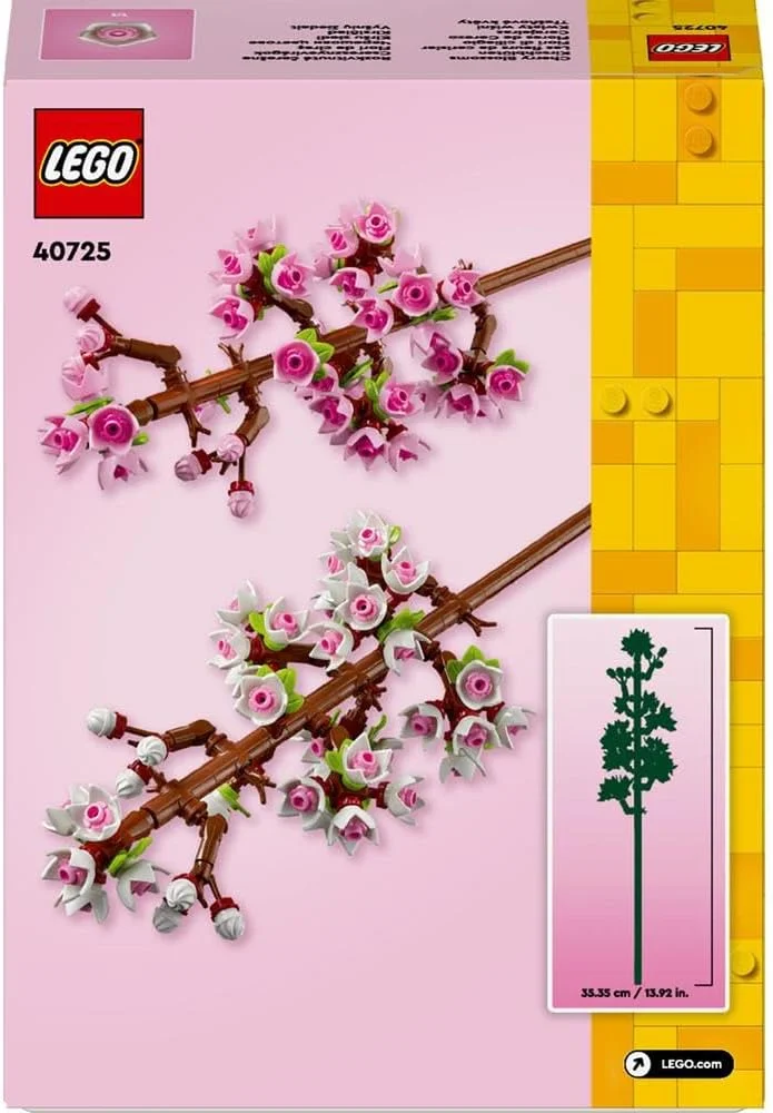 مجموعه گل های گیلاس لگو، مجموعه گل های مصنوعی، یک وسیله تزئینی عالی برای میز یا دکوراسیون اتاق خواب کودکان، ایده هدیه تولد برای دختران، پسران و نوجوانان 8 سال به بالا 40725