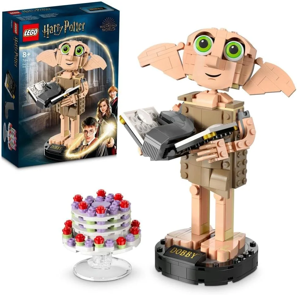 لگو هری پاتر، فیگور شخصیتی دابی جن خانگی، اسباب بازی ساختنی، دکوری اتاق کودک، هدیه برای دختران، پسران، نوجوانان و طرفداران 8 سال به بالا، مدل 76421