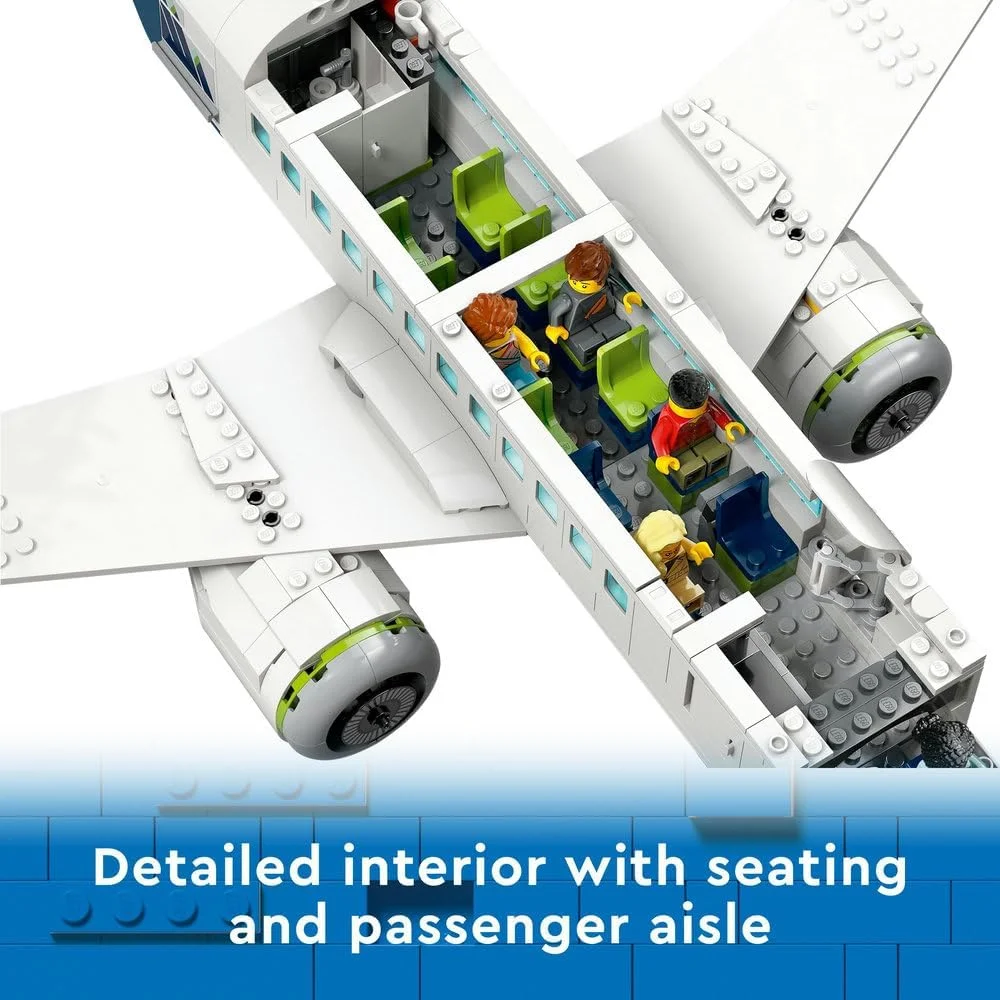 لگو 60367 City هواپیمای مسافربری، مدل بزرگ هواپیما با وسایل نقلیه خدمه زمینی فرودگاه: اتوبوس پیشبند، یدککش، لودر پذیرایی، کامیون حمل بار به همراه 9 مینی فیگور، هدیه ماه رمضان لگو 60367 City هواپیمای مسافربری، مدل بزرگ هواپیما با وسایل نقلیه خدمه زمینی فرودگاه: اتوبوس پیشبند، یدککش، لودر پذیرایی، کامیون حمل بار به همراه 9 مینی فیگور، هدیه ماه رمضان