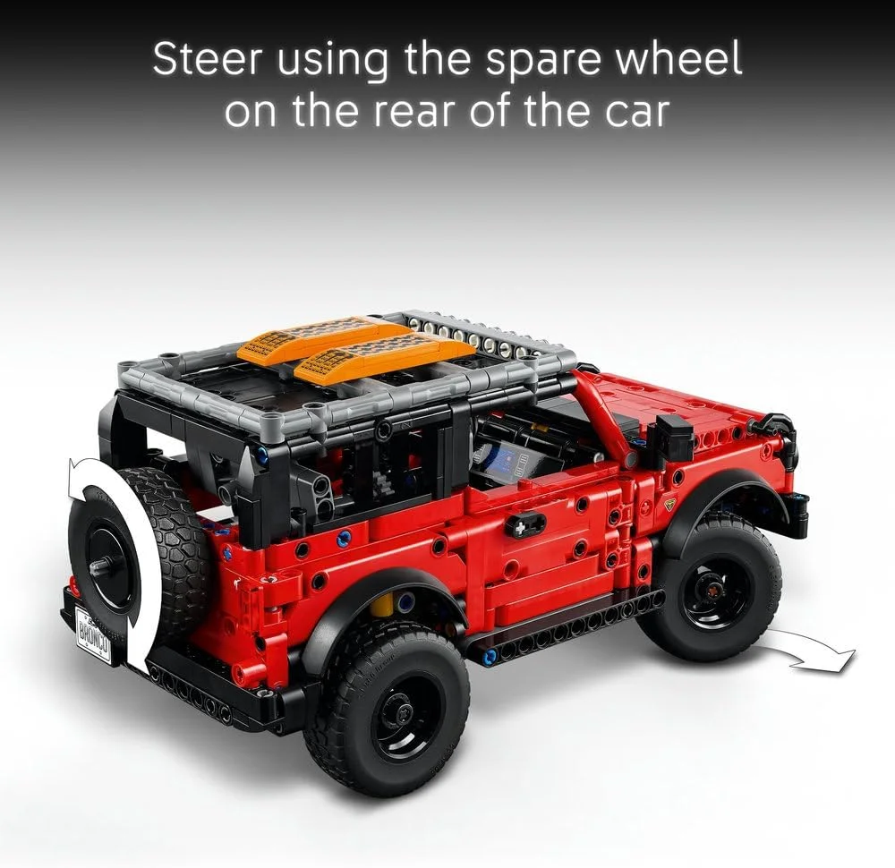 لگو تکنیک فورد برونکو SUV، اسباب بازی ماشین آفرود - مدل ساختنی با درهای بازشو، موتور V6، سیستم تعلیق و فرمان - هدیه کلکسیونی برای پسران 9 سال به بالا - 42213 لگو تکنیک فورد برونکو SUV، اسباب بازی ماشین آفرود - مدل ساختنی با درهای بازشو، موتور V6، سیستم تعلیق و فرمان - هدیه کلکسیونی برای پسران 9 سال به بالا - 42213