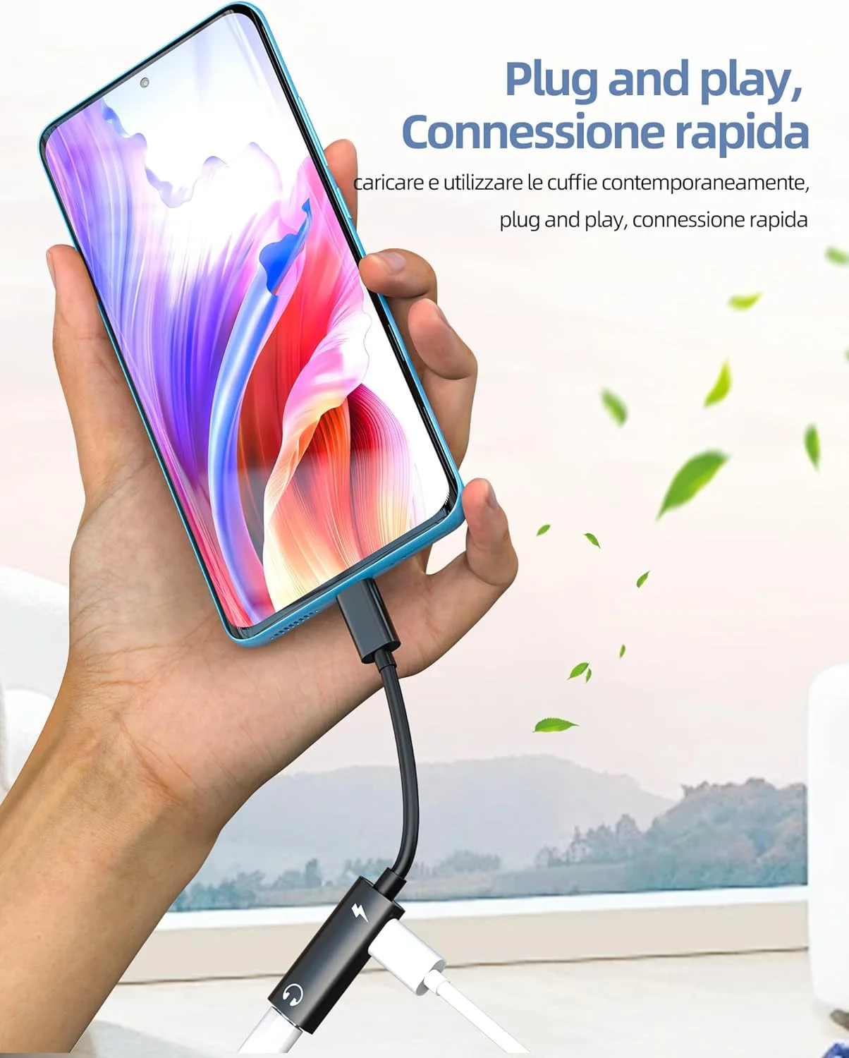 کابل آداپتور USB C به جک هدفون دوگانه (2 در 1) نوع C، اسپلیتر صدا و شارژ هدفون برای آیفون اپل سازگار با آداپتور هدفون سامسونگ برای شارژر آیپد نوع C، اسپلیتر لوازم جانبی TP-2TP