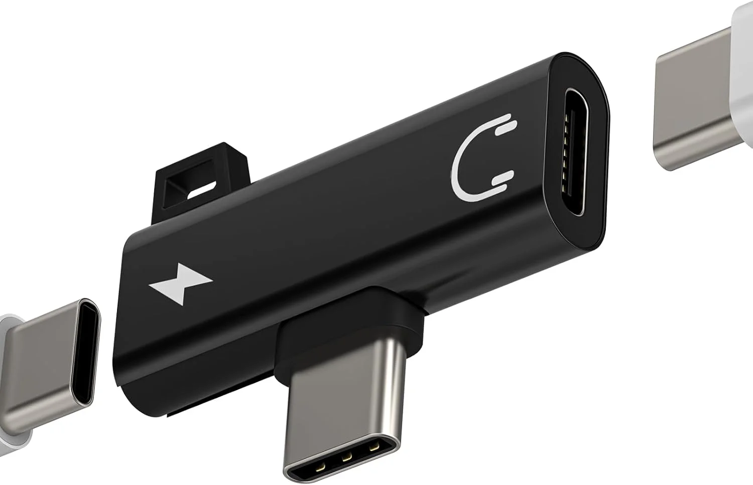 آداپتور هدفون USB C (2 در 1) کابل صوتی AUX Type C لوازم جانبی شارژر برای آداپتور اپل آیفون اسپلیتر آیپد اسپلیتر هدفون Type C سازگار با tp-TXGG