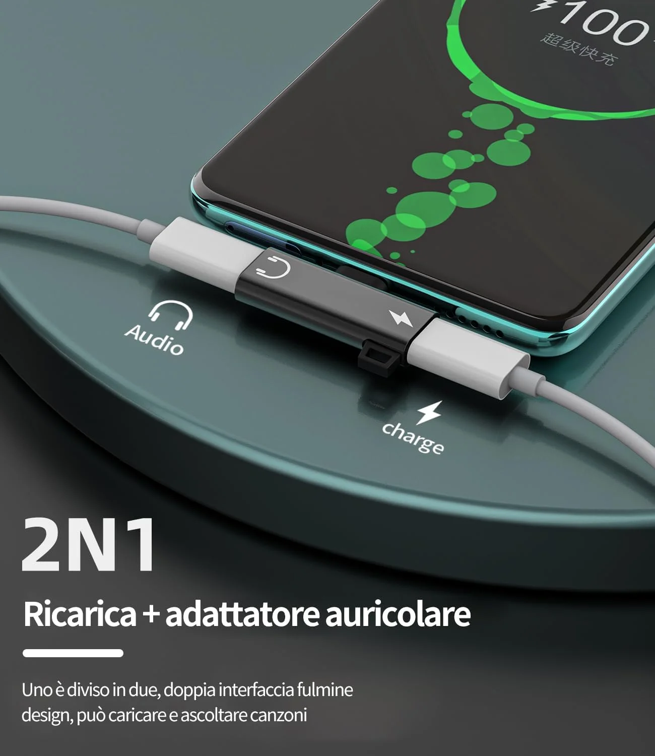 آداپتور هدفون USB C (2 در 1) کابل صوتی AUX Type C لوازم جانبی شارژر برای آداپتور اپل آیفون اسپلیتر آیپد اسپلیتر هدفون Type C سازگار با tp-TXGG