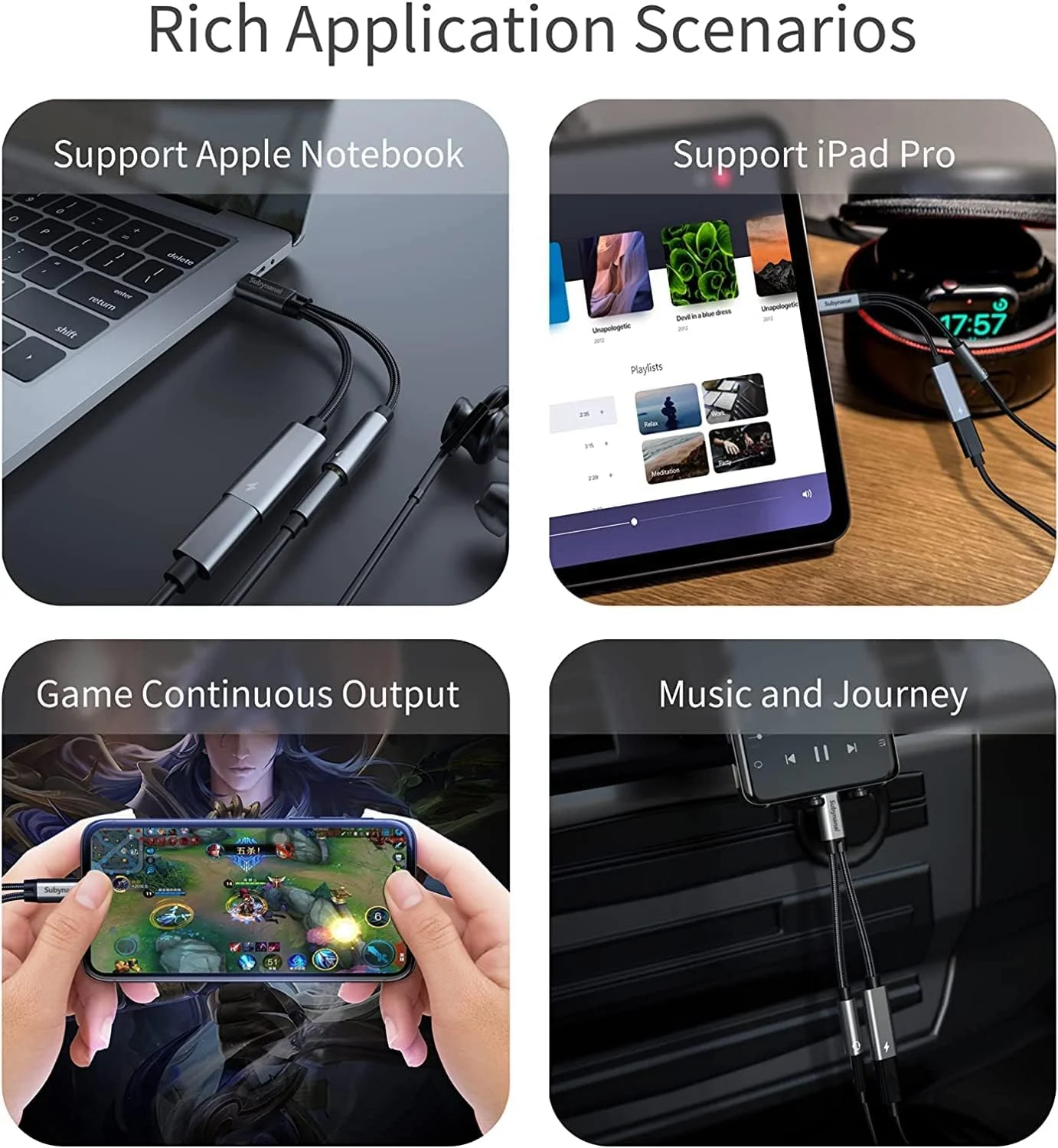 آداپتور USB-C به جک هدفون 3.5 میلی‌متری و شارژر، پورت شارژ سریع USB C PD 3.0 به جک صوتی AUX و کابل دانگل شارژ سریع سازگار با Samsung S21 S20 S20+ Ultra, Google Pixel 4 3 XL