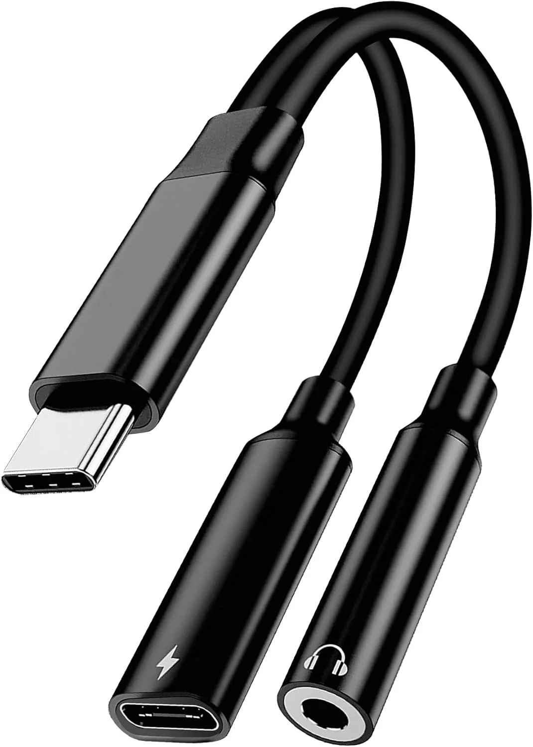 آداپتور USB C به جک هدفون 3.5 میلی متری و شارژر، برای تبلت سامسونگ گلکسی تب S10FE S10+ S10 Ultra A9 Plus S9 FE S9 S9+ S6 Lite، تبدیل USB Type C به جک صوتی AUX برای هدفون استریو و کابل برق AUX