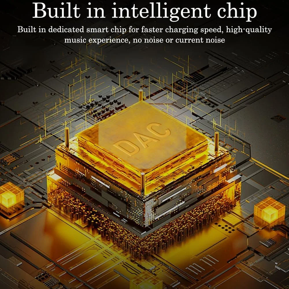 تبدیل USB-C به جک 3.5 میلی‌متری هدفون، تبدیل کننده USB Type-C نر به جک 3.5 میلی‌متری هدفون ماده، کابل صدا و برق USB-C دو در یک، پشتیبانی از کنترل خط و تماس، با کابل شارژ سریع