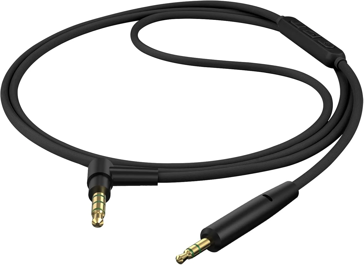 کابل صوتی Geekria با میکروفون سازگار با هدفون‌های Bose 700, QuietComfort Ultra II, NC700، کابل استریو جایگزین 2.5 میلی‌متری به 3.5 میلی‌متری با میکروفون داخلی و کنترل صدا (1.2 متر)